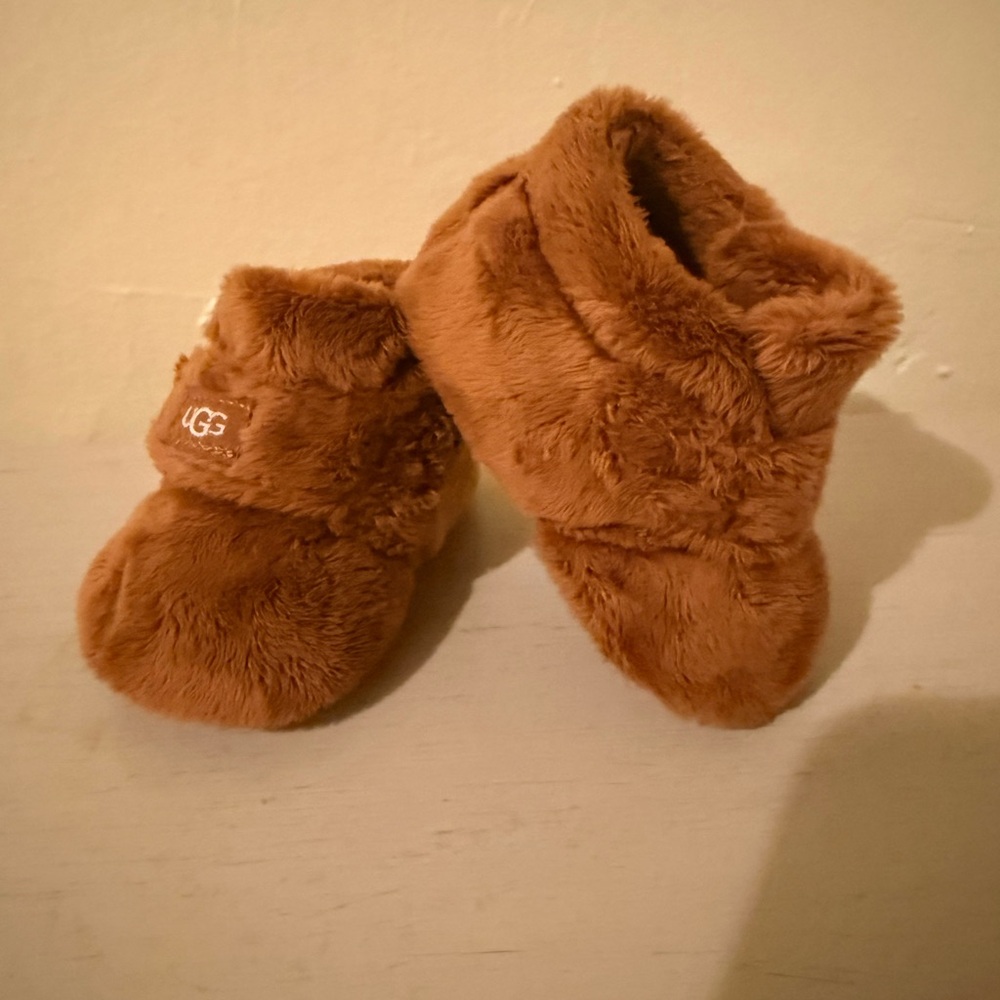 UGG Baby Bixbee Booties | Size 0–1 Months | Like New | Chestnut